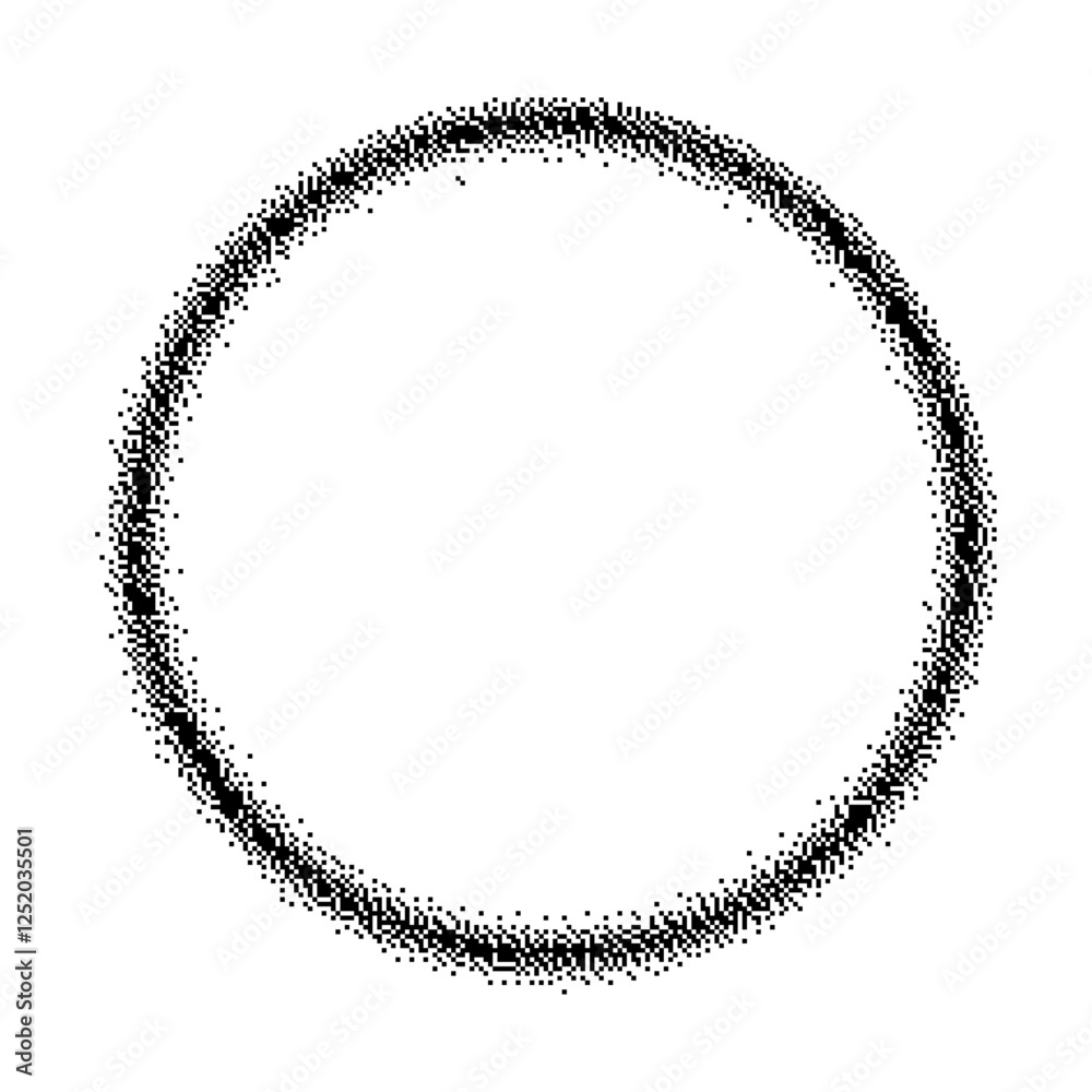 CERCLE VECTORIEL D'ASPECT BITMAP EN 10 PIXELS PAR POUCE