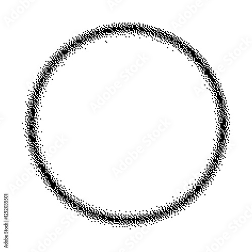 Obraz na płótnie CERCLE VECTORIEL D'ASPECT BITMAP EN 10 PIXELS PAR POUCE w salonie
