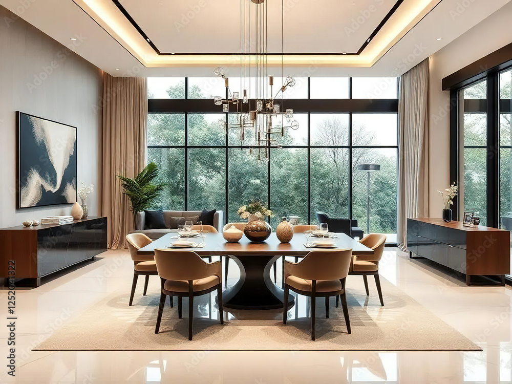 modern luxury dining room interior modern luxury dining room interior