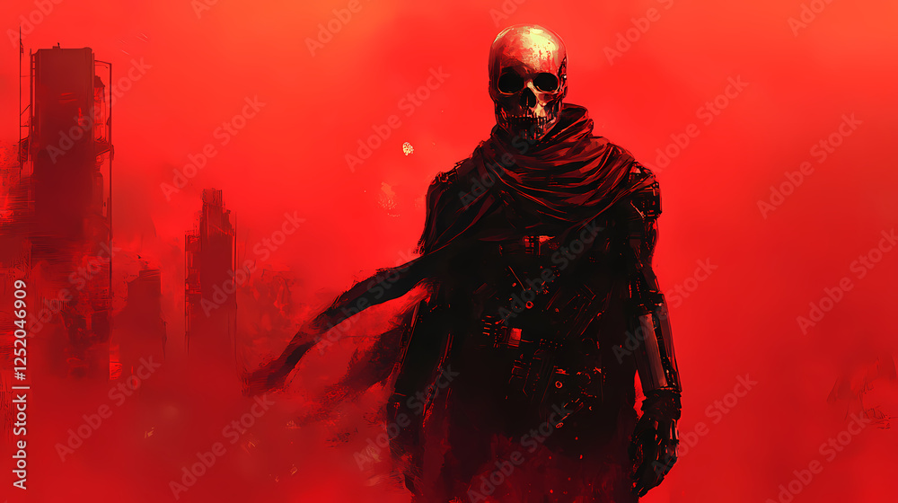cybernetic warrior haunting red haze cybernetic warrior haunting red haze