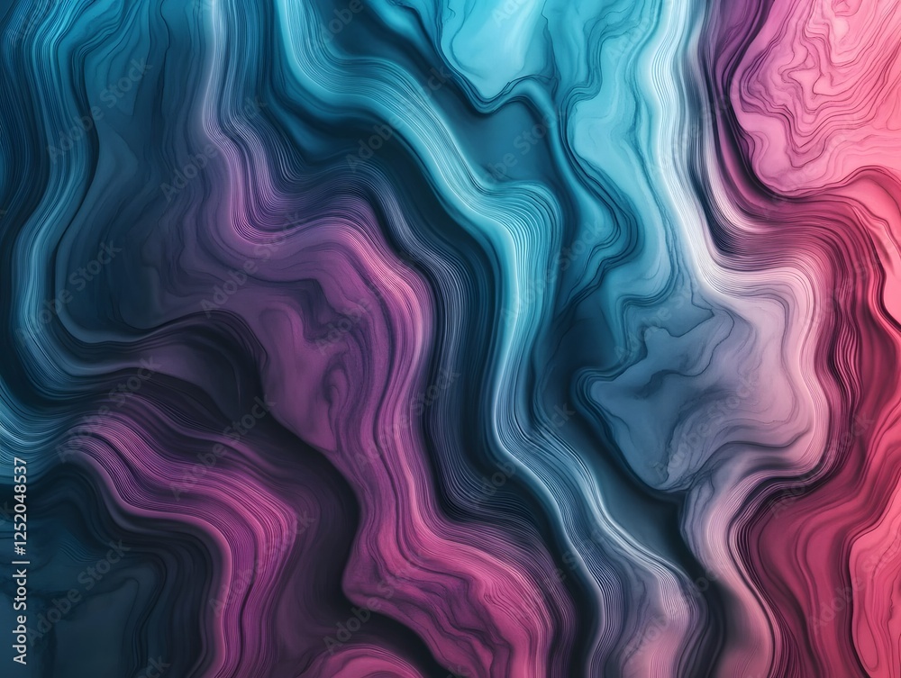 Liquid Dreamscape: A mesmerizing abstract art background of swirling blue, purple, and pink hues creates a hypnotic visual experience that evokes fluidity, motion. Liquid Dreamscape: A mesmerizing abstract art background of swirling blue, purple, and pink hues creates a hypnotic visual experience that evokes fluidity, motion.