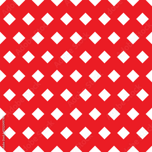 Diamond pips vector repeating pattern. Playing cards suit seamless illustration background.