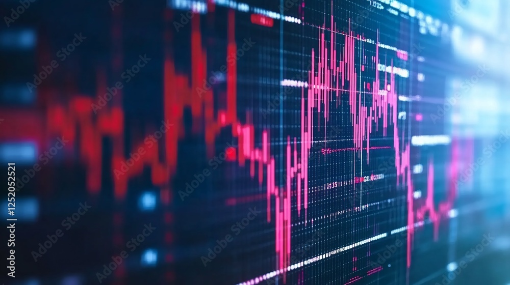 Stock market graph, digital display, financial data Stock market graph, digital display, financial data