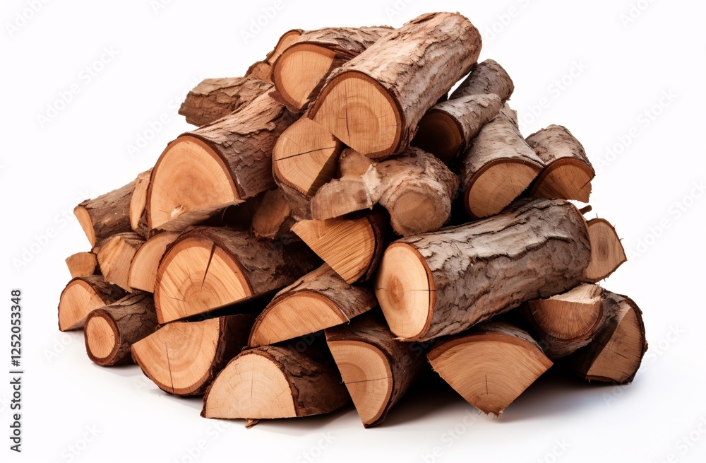 a pile of logs on a white background a pile of logs on a white background