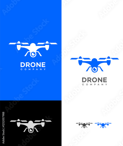 Drone Company Logo Design Aerial Photography, Surveillance, Technology
