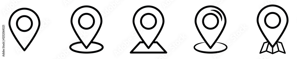 Location icon. location line icons set. Address location icon. Set of map pin icons with world map. location sign. Mapping icon collection. Geolocation map path distance. Location icon. location line icons set. Address location icon. Set of map pin icons with world map. location sign. Mapping icon collection. Geolocation map path distance.