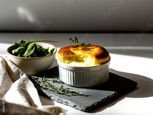 Cheese Soufflé with Crispy Golden Crust