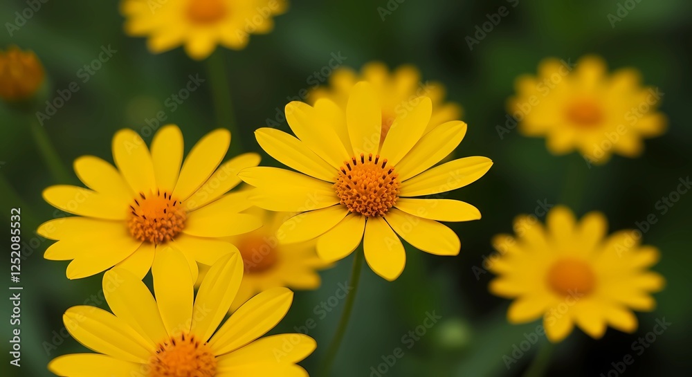 A Stunning Display of Yellow Flowers in Full Bloom Across a Vast Field, Capturing the Essence of Springtime Beauty A Stunning Display of Yellow Flowers in Full Bloom Across a Vast Field, Capturing the Essence of Springtime Beauty