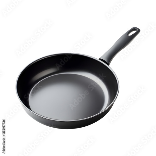 Modern Non-Stick Cake Pan with Polished Finish Isolated on Transparent Background