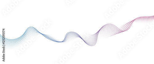 	
Flowing Dot Wave halftone gradient pattern on transparent background	
