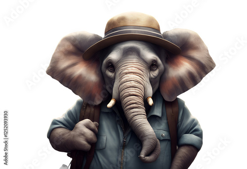Obraz na płótnie anthropomorphic breed modern goggles animals art illustration face fashion elephant animal beautiful puppy funny cute background eyeglass hipster retro happy vignetting smiling vintage poster pop w salonie