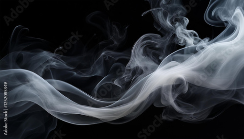 Wallpaper Mural ethereal silver mist gently spreading across deep black background creating a mysterious and minimalistic atmospheric design Torontodigital.ca