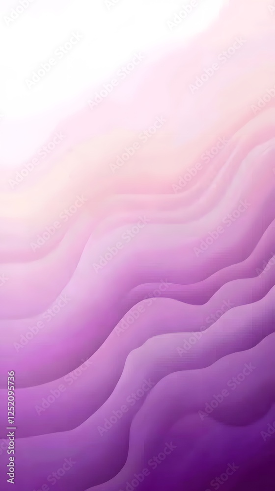 Obraz premium Abstract Purple Flowing: A smooth, undulating gradient of soft purple and pink hues evoke a sense of ethereal flow and serene beauty, perfect for minimalist design or artistic backgrounds.