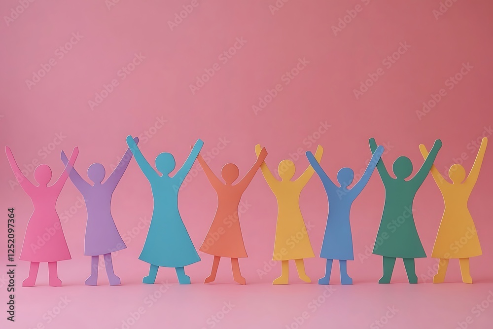Colorful Paper Cutout Figures Celebrating Unity1 Colorful Paper Cutout Figures Celebrating Unity1