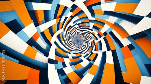 Wallpaper Mural A mind-bending pattern of intersecting lines forming a dizzying labyrinth effect. Torontodigital.ca