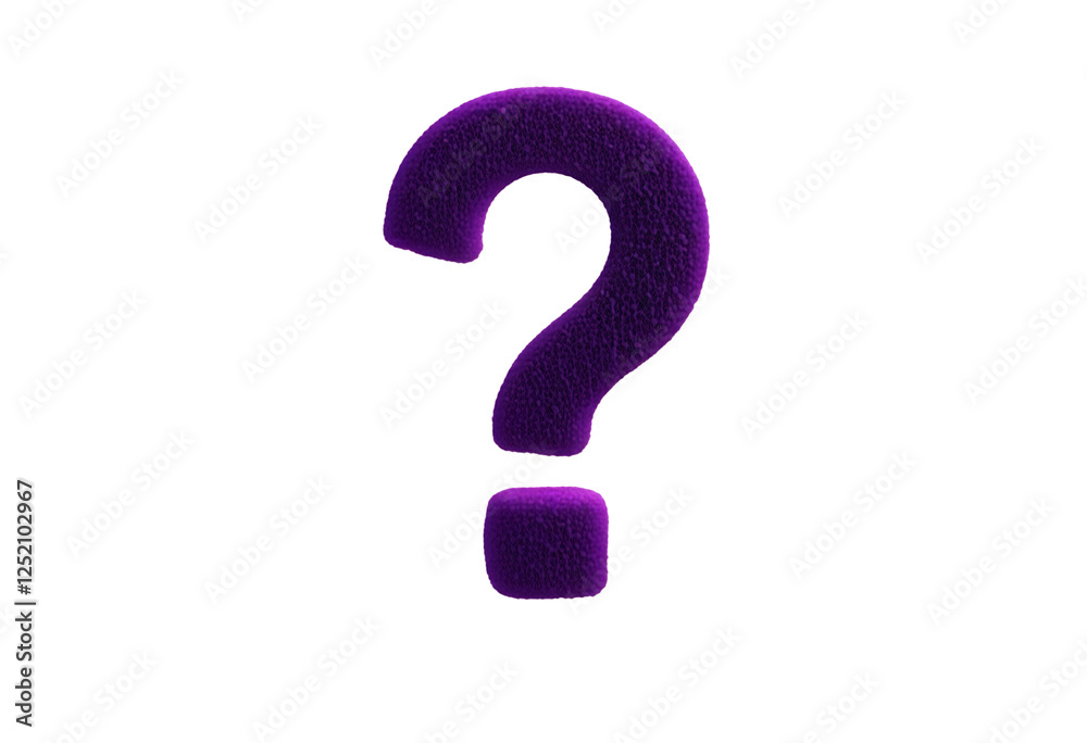 information concept communication question help idea three-dimensional answer signs query faq business symbol confusion problem graphic icon purple mark background solution ask design search white