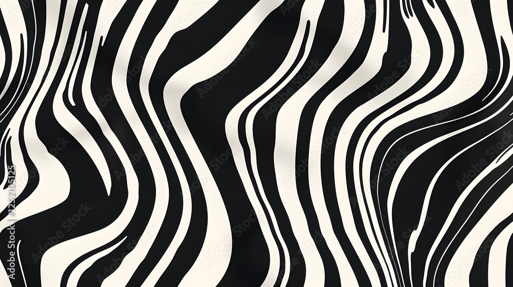 Fototapeta premium a black and white striped fabric