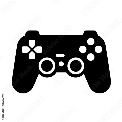 Game On: A simple yet powerful icon of a classic video game controller, ready to unleash hours of fun and immersive gaming. 