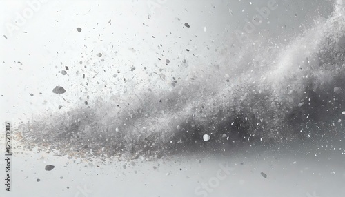 Dust and speckles in grey background