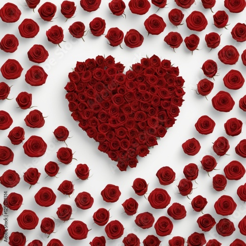 red hearts background