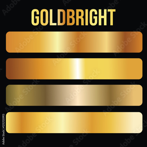  Decorative Color Premium Gradient Swatches Gold Bright Modern Gradients can be used as backgrounds to add visual dimension and depth to a web page, poster, or other printed material