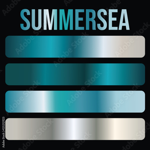  Decorative Color Premium Gradient Swatches Summer Sea Modern Gradients can be used as backgrounds to add visual dimension and depth to a web page, poster, or other printed material