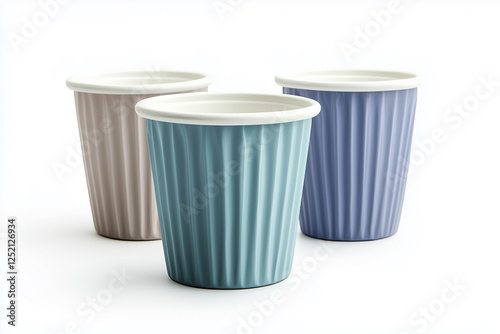 Wallpaper Mural Disposable cups isolated on white background. Torontodigital.ca