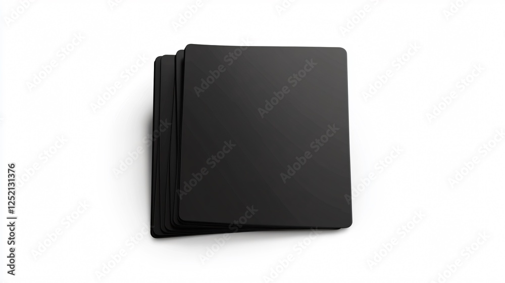 Office File Folders and Documents on White Background Office File Folders and Documents on White Background