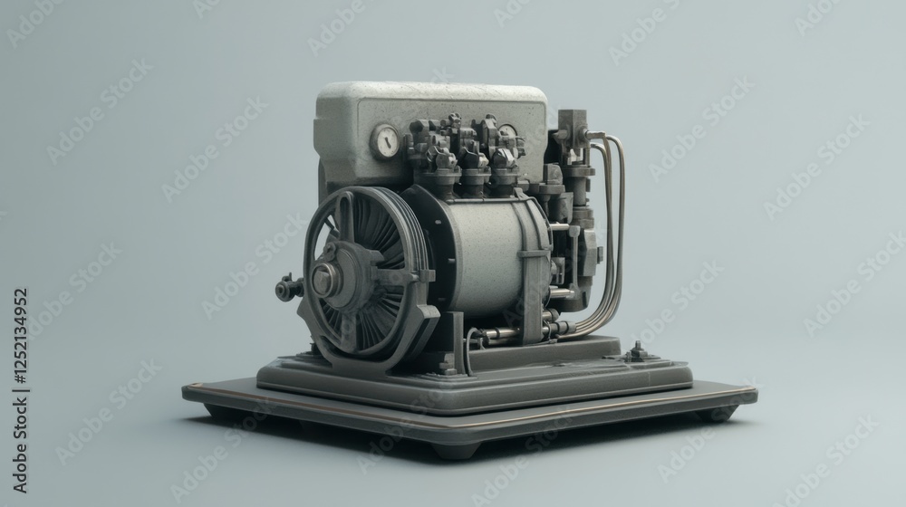 A heavy-duty industrial compressor used in large-scale production plants. A heavy-duty industrial compressor used in large-scale production plants.