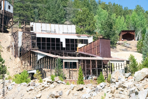 Old mining building near Central City Colorado