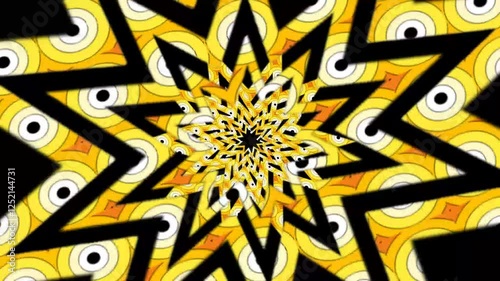 abstract background, moving stars with optical illusion