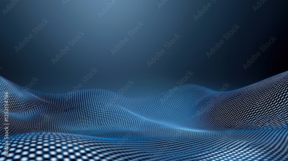 Abstract blue background featuring smooth wavy lines creating a modern artistic design Abstract blue background featuring smooth wavy lines creating a modern artistic design