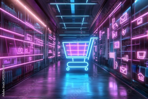 Neon Dreams: Futuristic Shopping Experience