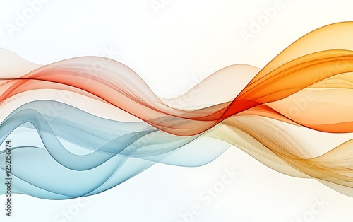 Layers geometric waves in motion representing smooth business transitions