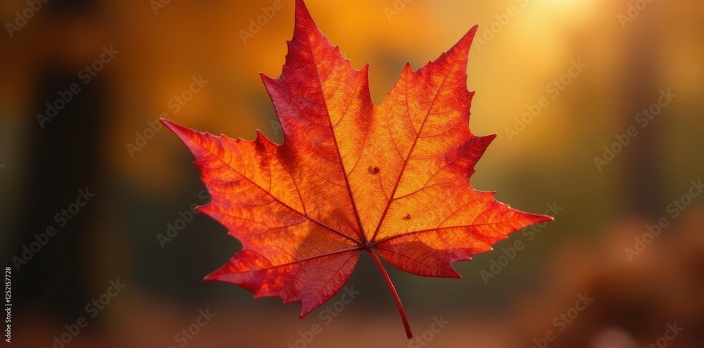 Close-up of a single beech leaf, vibrant autumn hues, fall, foliage Close-up of a single beech leaf, vibrant autumn hues, fall, foliage