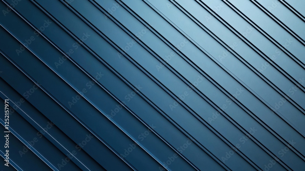 Fototapeta premium Blue metal background with diagonal pattern in a textured design suitable for various creative projects