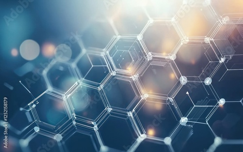 Dynamic overlapping hexagons illustrating connected synergy hubs