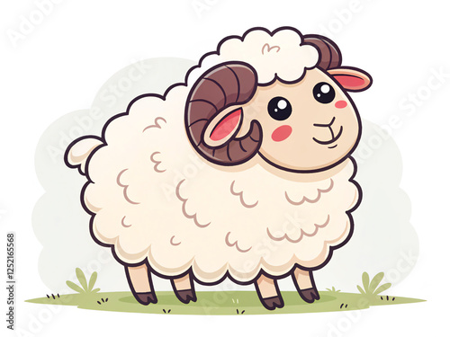 vector illustration of a sheep