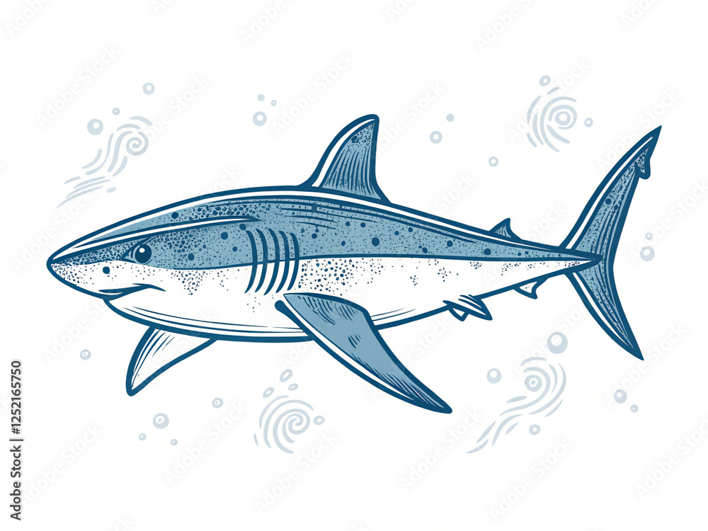 Naklejka premium shark vector illustration