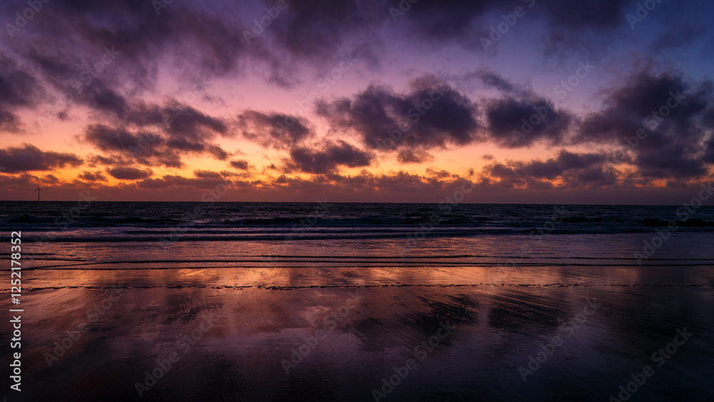 Sunrise, Blue Hour on Blyth Beach Northumberland Sunrise, Blue Hour on Blyth Beach Northumberland