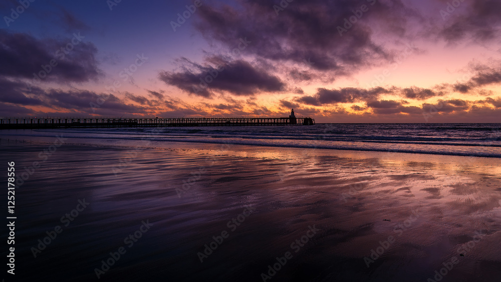 Sunrise, Blue Hour on Blyth Beach Northumberland Sunrise, Blue Hour on Blyth Beach Northumberland