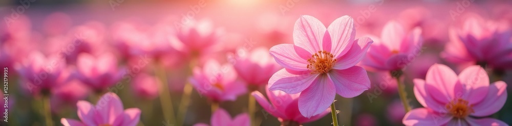 A field of soft plum-colored blooms swaying gently, flower, fuzzy A field of soft plum-colored blooms swaying gently, flower, fuzzy