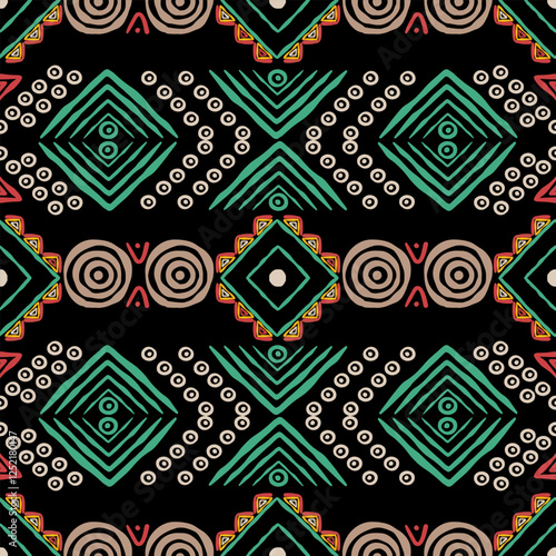 Carpet African mud cloth tribal fabric bohemian pattern,geometric elements,zigzag,tribal design,vector illustration,American mud cloth bogolan pattern,tribal Aztec pattern design for textile,carpet.