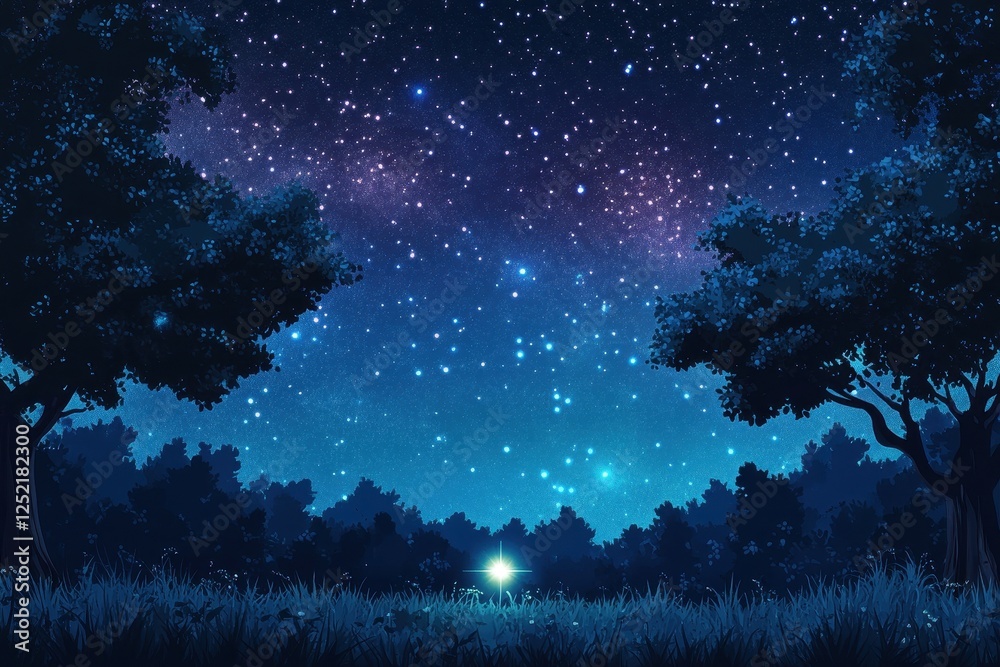 Fototapeta premium Stunning view of a night sky filled with stars