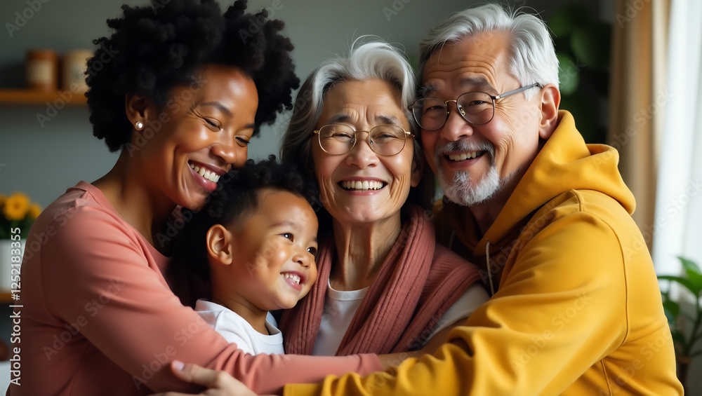 Love Across Generations: A Family's Embrace Love Across Generations: A Family's Embrace
