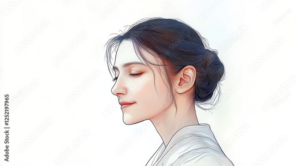 Gandhi Jayanti Minimalist Portrait of Activist in Traditional Robes Gandhi Jayanti Minimalist Portrait of Activist in Traditional Robes