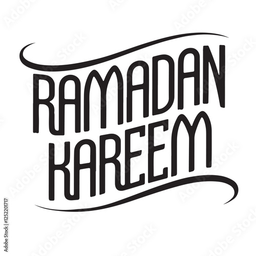 Ramadan kareem typography
