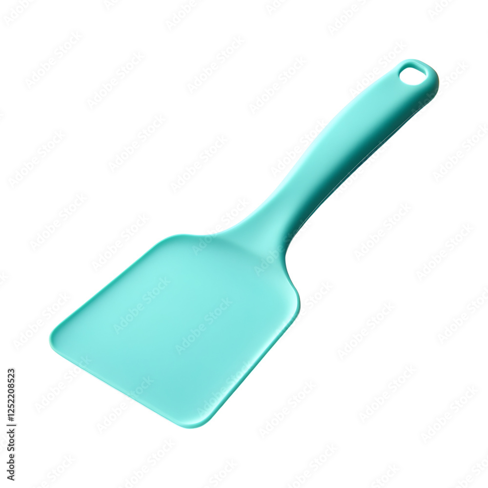 Blue Spatula with Handle Isolated on Transparent Background Blue Spatula with Handle Isolated on Transparent Background