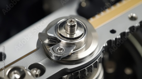 Wallpaper Mural A detailed look at a belt tension gauge measuring the tightness of a fan belt. Torontodigital.ca