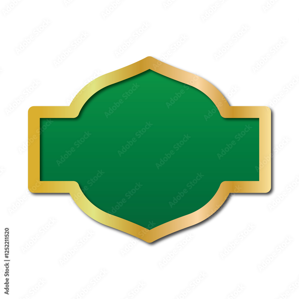 green and gold islamic text box element transparent background green and gold islamic text box element transparent background